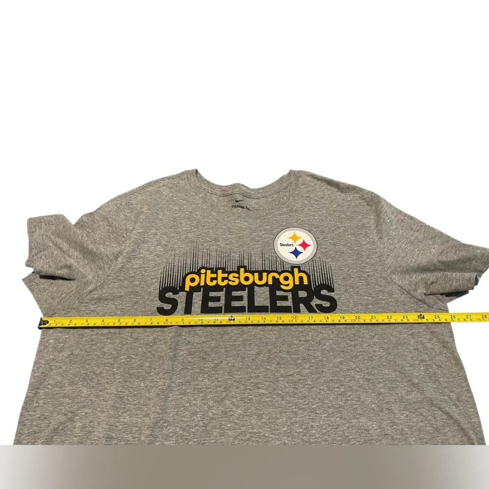 The Nike Tee Pittsburgh Steelers NFL T-Shirt Tee Grey Mens XXL